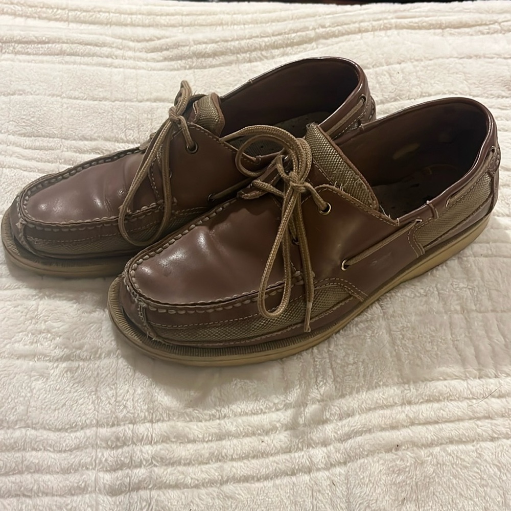 Vintage Rockport Captain Boat Shoe, approximately size 10.5 (no tag), Brown